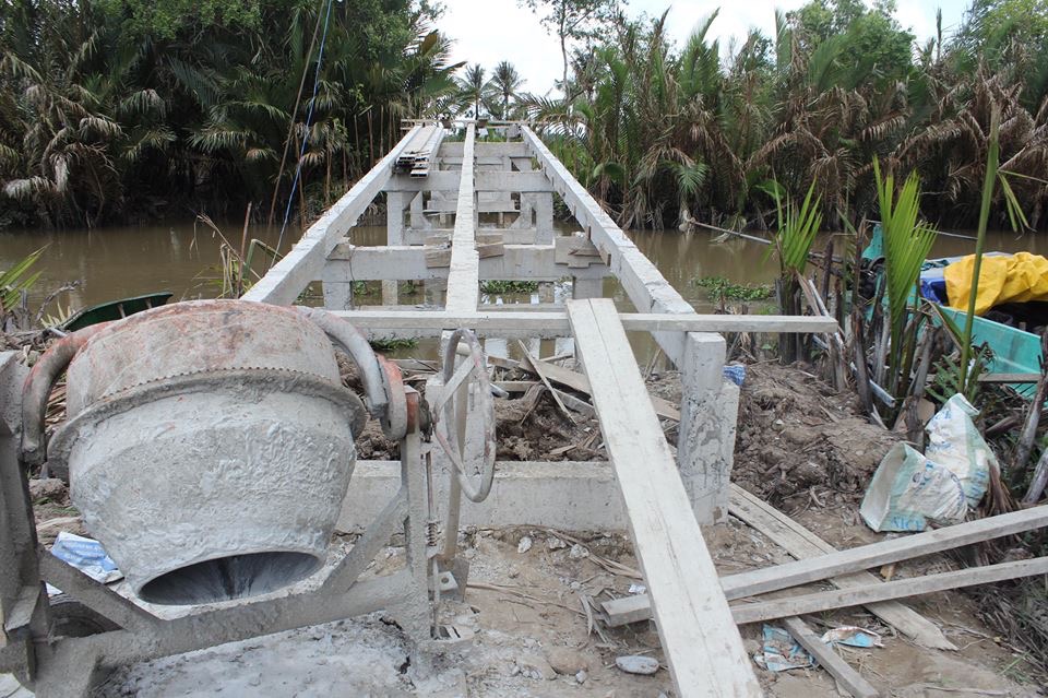 TMC Thamico tài trợ xây dựng cầu Xẻo Sậy Sóc Trăng