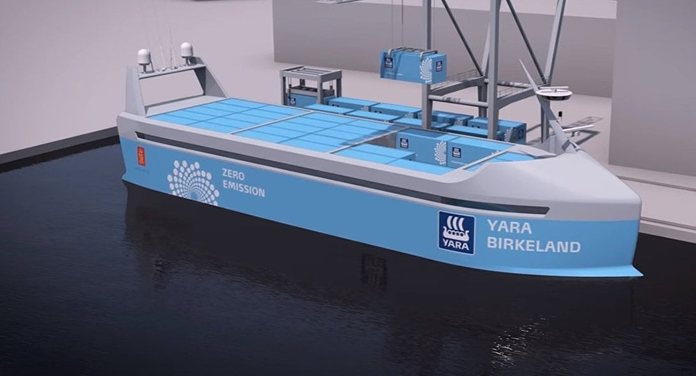 2018: Norway will launch the world's first autonomous container ship