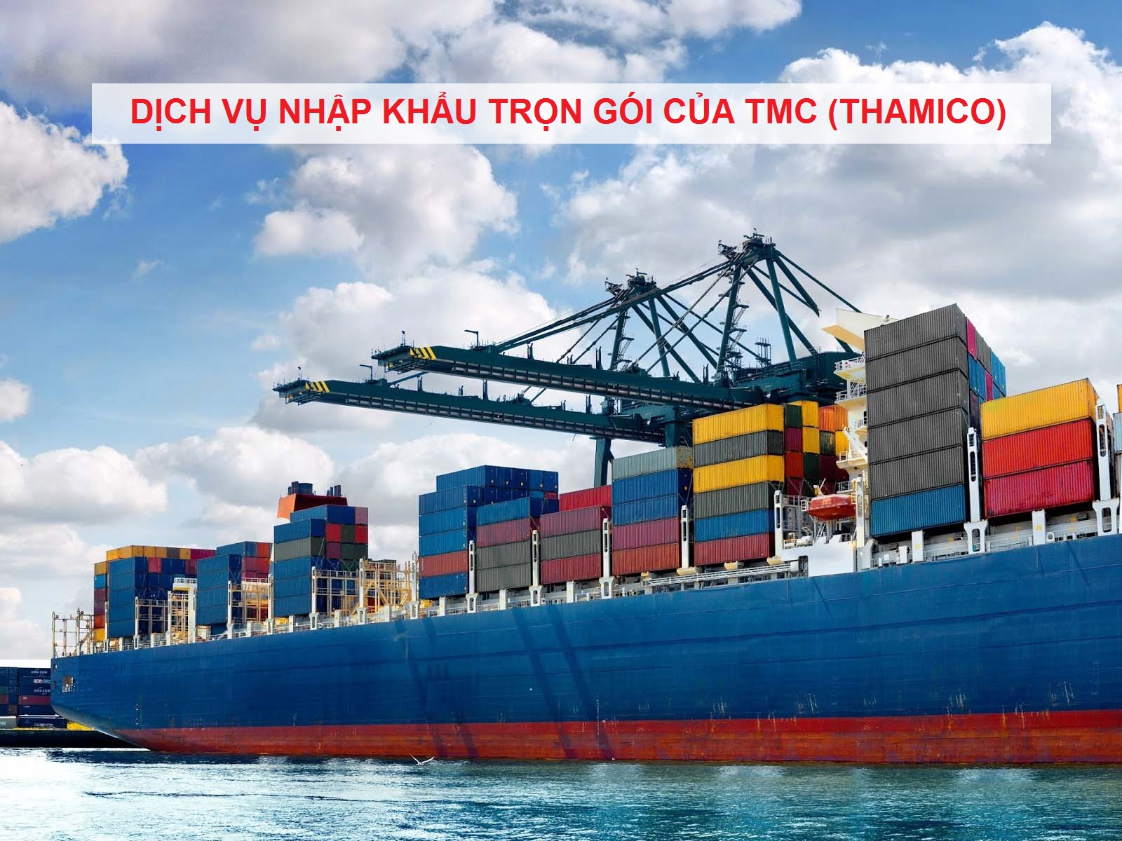 dịch vụ nhập khẩu trọn gói của TMC Thamico