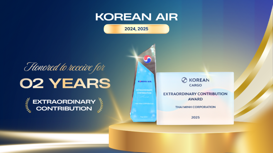 Korean Air presented TMC with the “Extraordinary Contribution Award” in 2024 and 2025