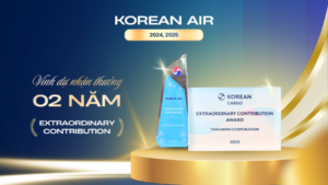 Korean Air vinh danh TMC với giải thưởng “Extraordinary Contribution Award” trong 2 năm 2024 và 2025